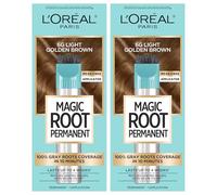 L’Oréal Paris Magic Root Permanent Hair Color, 10 Minute Root Coloring Kit with 100% Gray Hair Coverage, 6G Light Golden Brown, 2 Count