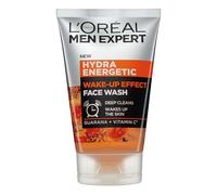 L’Oréal Paris Men Expert Wake-up Effect Face Wash 100ml, Hydra Energetic Face Wash With Vitamin C*, for Dull and Tired-Looking Skin, Cleanses Pores and Energises Skin