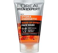 L’Oréal Paris Men Expert Wake-up Effect Face Wash 100ml, Hydra Energetic Face Wash With Vitamin C*, for Dull and Tired-Looking Skin, Cleanses Pores and Energises Skin