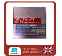 L'Oréal Paris Revitalift Filler and Hyaluronic Acid Anti-Ageing Night Cream 50ml