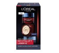 L’Oréal Paris Revitalift Laser X3 Day and Night Face Care Gift Set, Hyaluronic Acid Anti-Ageing Creams against Wrinkles