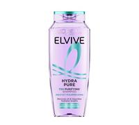 L’Oréal Paris Elvive Hydra Pure 72H Purifying Shampoo, with Hyaluronic & Salicylic Acids, for Oily Scalp & Dehydrated Lengths, Suitable for all hair textures, 700ml