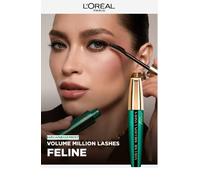 L'Oreal Paris Volume Million Lashes Feline Mascara, Longer Looking, Defined Lashes, Black, 9.2 ml (Pack of 1)