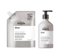 L’Oréal Professionel Serie Expert Silver Shampoo 500ml & Refill Pack 500ml Duo