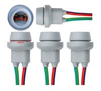 L & P Car Design 4 Pcs T10 W5 W Capless Rubber Frame Rubber Wedge Base Bulbs for Halogen & LED Lamps