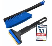 L&P Car Design Set A053 Murska Ice Scraper For Car + L&P A059 Snow Brush, Winter Snow Sweeper From Finland (Set in Black Blue)