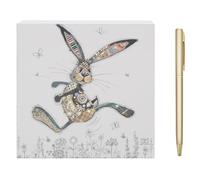 L & P Home & Gifts Kooks Hare Memo Block | Designed By Bug Art | Artistic Square Memo Block For Office, Home or Schools | Murphy Mutt Memo Pad Block With Lovely Designs