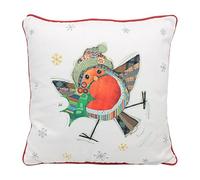 L & P Home & Gifts Lesser & Pavey 45 x 45cm Cushions With Covers | British Designed Cushions Covers With Inserts Included | Robin Cushion For Kitchens or Living Spaces - Bug Art
