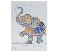 Bug Art Lesser & Pavey A5 Notebook | Plain Journal Note Book For Office, School, Business & Daily Notes | Eddie Elephant Great Notebooks For Women & Men