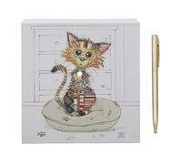 L & P Home & Gifts Lesser & Pavey Bug Art Kimba Kitten Memo Block Pad