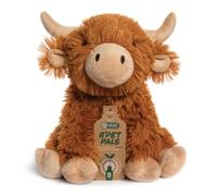 L & P Home & Gifts Lesser & Pavey Rpet Pals Hughie Sitting Cow Teddy For Kids | Made Up of Recycled Bottles | Stuffed Animal Soft Toys | Ideal For Birthday or Baby Gift