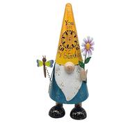 L & P Home & Gifts Ornaments, Metal, Gnome with Dragonfly, One Size