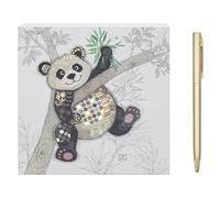 L & P Home & Gifts Po Zi Panda Memo Block | Designed By Bug Art | Artistic Square Memo Block For Office, Home or Schools | Murphy Mutt Memo Pad Block With Lovely Designs