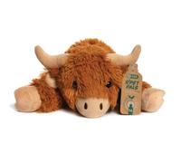 Lesser & Pavey Rpet Pals Hughie Laying Cow Teddy For Kids | Made Up of Recycled Bottles | Stuffed Animal Soft Toys | Ideal For Birthday or Baby Gift