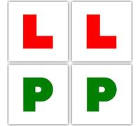 L & P PLATES MAGNETIC FULLY SECURE GREEN NEW DRIVER P PLATES JUST PASSED CAR