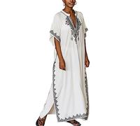 L-Peach Women's Kimono Long Dress Maxi Kaftan Summer Beach Boho Cover up Tops