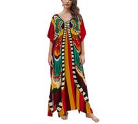 L-Peach Women's Kimono Long Dress Maxi Kaftan Summer Beach Boho Cover up Tops