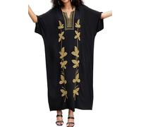 L-Peach Women's Kimono Long Dress Maxi Kaftan Summer Beach Boho Cover up Tops