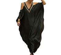 L-Peach Women's Summer Long Beach Dress Kimono Maxi Kaftan Cover ups