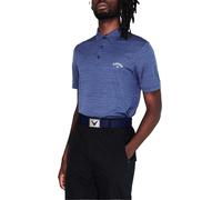 (L, Peacoat) Callaway Mens Herringbone Golf Polo Shirt