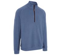 (L, Peacoat Heather) Callaway Golf Mens 2025 Brushed Rib 1/4 Zip Pullover Thermal Opti-Dri Sweater