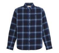 (L, Peacoat) Timberland Mens Checked Casual Button-Down Shirt