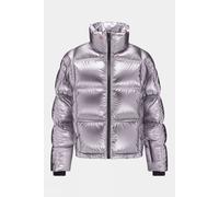 L Perfect Moment Womens Nevada Duvet II Jacket Silver Size