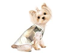 L Pet Breathable Sleeveless french poodle Print T-Shirt - Small to Medium Cats, Puppy, Yorkie, Dachshund, French Bulldog