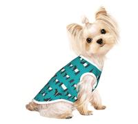 L Pet Breathable Sleeveless Galloway Cow Print T-Shirt - Small to Medium Cats, Puppy, Yorkie, Dachshund, French Bulldog