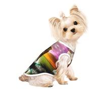 L Pet Breathable Sleeveless T-Shirt – Lightweight Africa Elephant Print Tank Top Outfit for Small Medium Dogs