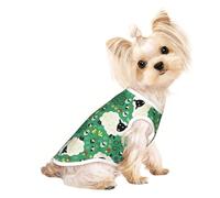 L Pet Breathable Sleeveless T-Shirt – Lightweight Cute Cartoon Sheep Print Tank Top Outfit for Small Medium Dogs