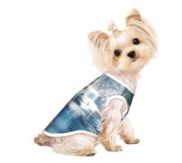 L Pet Breathable Sleeveless T-Shirt – Lightweight Lake fairy Print Tank Top Outfit for Small Medium Dogs
