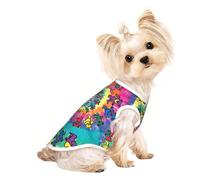 L Pet Breathable Sleeveless T-Shirt â€“ Soft Dancing thanksgiving bear Print Stretchy Vest for Dogs & Cats, Lightweight Tank Top
