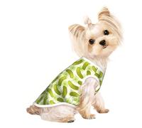 L Pet Breathable Sleeveless T-Shirt â€“ Sushi Dill Pickles Print Stretchy Vest, Lightweight Tank Top for Small to Medium Pets