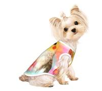 L Pet Breathable Sleeveless T-Shirt for Cats & Dogs – Lightweight Cute Cockatiel Print Tank Top with Stretchy