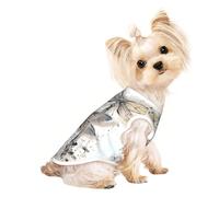 L Pet Breathable Sleeveless T-Shirt for Cats & Dogs â€“ Lightweight modern dragonfly Print Tank Top with Stretchy