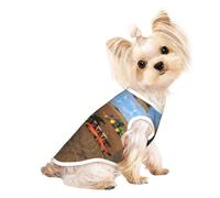 L Pet Breathable Sleeveless T-Shirt for Cats & Dogs â€“ Lightweight Tractor farm Print Tank Top with Stretchy