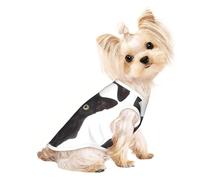 L Pet Breathable Sleeveless T-Shirt for Cats & Dogs - Lightweight Black Cute Cat__标签: Print Tank Top with Stretchy