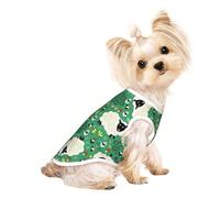 L Pet Breathable Sleeveless T-Shirt for Cats & Dogs - Lightweight Cute Cartoon Sheep Print Tank Top with Stretchy