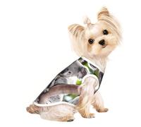 L Pet Breathable Sleeveless T-Shirt for Cats & Dogs - Lightweight Cute Koala Print Tank Top with Stretchy