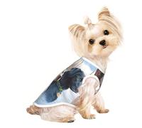 L Pet Breathable Sleeveless T-Shirt for Cats & Dogs - Lightweight labrador dogs Print Tank Top with Stretchy