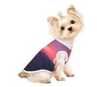 L Pet Breathable Sleeveless T-Shirt - Soft Bright Moon at Sea Hippie Print Stretchy Vest for Small Medium Dogs & Cats