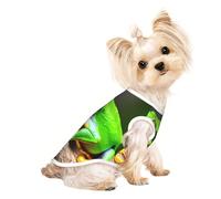 L Pet Breathable Sleeveless T-Shirt - Soft cute Red Eyes Tree Frogs Print Stretchy Vest for Dogs & Cats, Lightweight Tank Top