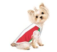 L Pet Breathable Sleeveless T-Shirt - Soft italy flag Print Stretchy Vest for Dogs & Cats, Lightweight Tank Top