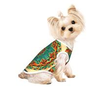 L Pet Breathable Sleeveless T-Shirt - Soft Mandala Print Stretchy Vest for Small Medium Dogs & Cats