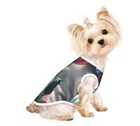 L Pet Breathable Sleeveless T-Shirt - Soft Statue of Liberty Flag Print Stretchy Vest for Small Medium Dogs & Cats