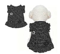 L Pet Dog Breathable Supernatural Inspiration Print Sleeveless T-Shirt