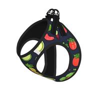 L Pet Leash Vest Dog Harness â€“ Small Sized Cartoon Vegetable Fruit Print Leash Set with Buckle, Canine Companion Outdoor dog walking