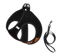L Pet Leash Vest & Dog Harness - Small Sized cigar and whiskey Print Leash Set, Reflective, Adjustable for Cats & Dogs
