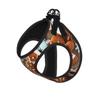 L Pet Leash Vest & Dog Harness - Small Sized gingerbread cookies Print Leash Set with Buckle, Canine Companion Outdoor Travel